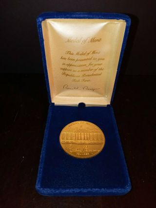 Ronald Regan Medal Of Merit Republican Presidential Task Force Coin