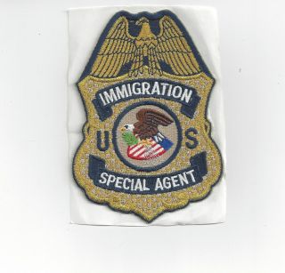 Us Immigration Special Agent Patch Collectible