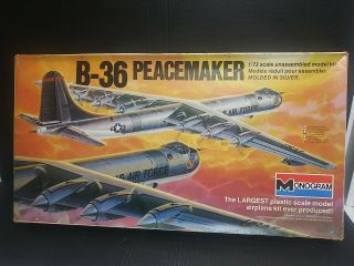 Vintage Monogram B - 36 Peacemaker 1:72 Scale Airplane Model 5703 Missing Decals