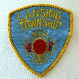 Old Lansing Township Michigan Fire Dept Patch