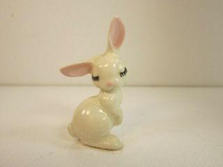 Hagen Renaker Miniature Ceramic Mini Flirty Mama Bunny Rabbit Listening Figurine