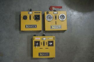 3 Vintage Kraft Radio Transmitters For Model Control