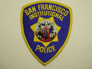 San Francisco Institutional Police Patch,  California