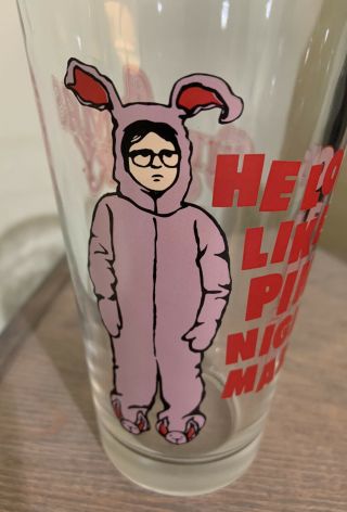 A Christmas Story Tumbler,  Ralphie In Bunny Suit,  Cup,  Glass,  Pink Nightmare Ec