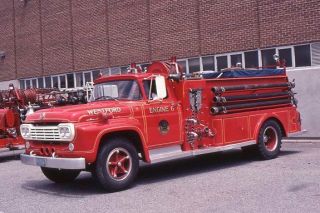 Westford Ma Engine 6 19?? Ford Pumper - Fire Apparatus Slide