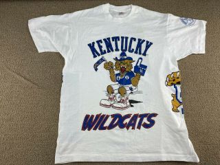 Kentucky Wildcats Shirt All Over Print University Football Basketball Jersey Vtg
