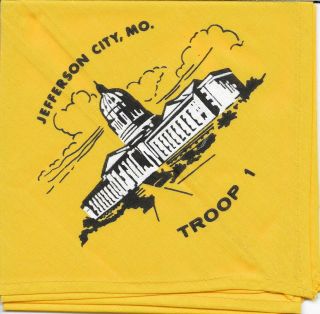 Jefferson City Mo.  Missouri Troop 1 Neckerchief Boy Scouts Of America Bsa