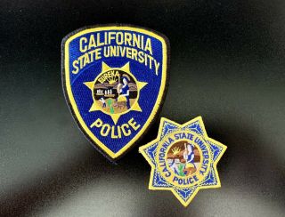 California State University Police Patch Set - California