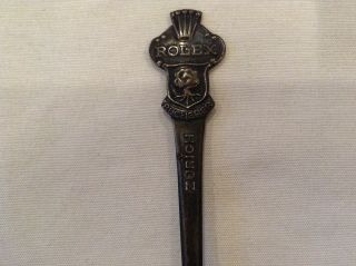 Vintage Rolex Bucherer of Switzerland Zurich Collector Souvenir Spoon 3