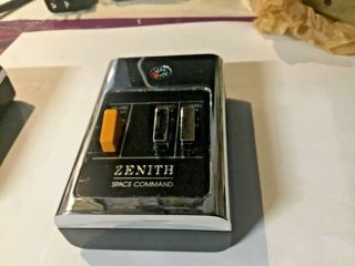 Zenith Space Command Tv Remote Control Transmitter Vintage (3) Button W/ Orange
