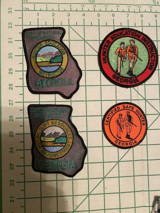 Georgia Department Of Natural Resources Hunter Education/law Enforcement Patches
