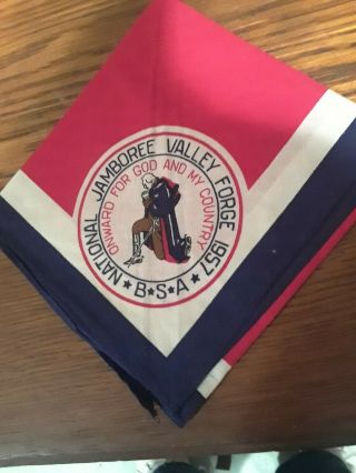 1957 National Jamboree Neckerchief Valley Forge Boy Scouts Of America/bsa