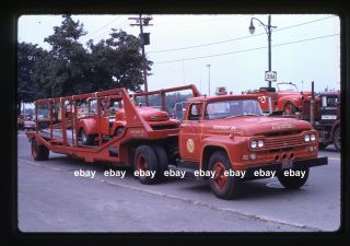 Westbury Ny 1959 Ford Racecar Hauler Fire Apparatus Slide