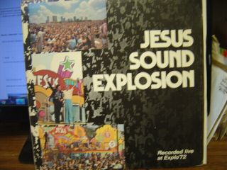 Jesus Sound Explosion Vinyl Lp Record Live 1972 Johnny Cash/larry Norman