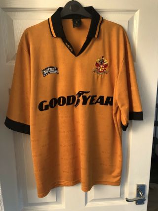 Vintage Nutmeg Wolverhampton Wanderers Football Shirt Jersey 1995/96 Xl Wolves