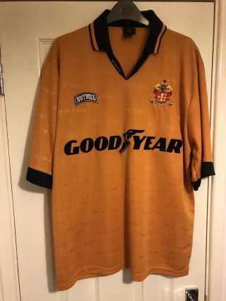 Vintage Nutmeg Wolverhampton Wanderers Football Shirt Jersey 1995/96 XL Wolves 2
