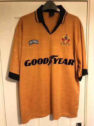 Vintage Nutmeg Wolverhampton Wanderers Football Shirt Jersey 1995/96 XL Wolves 3