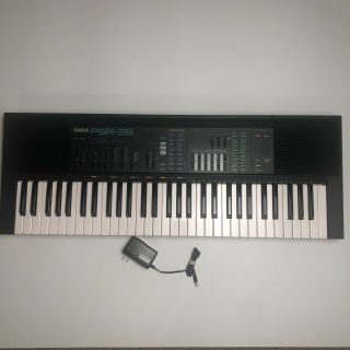Yamaha Psr - 36 Vintage Fm Synthesizer Midi Keyboard W Ac Adapter