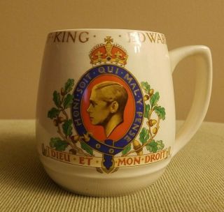 Coronation King Edward Viii 1937 Coffee Mug Myott,  England
