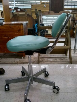 Vintage Den - Tal - Ez Dental Rolling Comfort Adjustable Exam Chair Dusty Jade 3