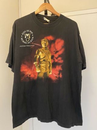 Michael Jackson History Tour T - Shirt Size Xl Vintage Australian 1996