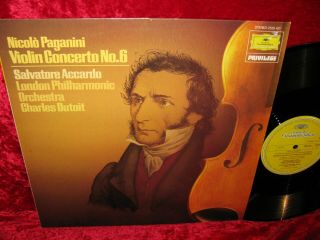 1975 Uk Nm Dg 2535 421 Stereo Paganini Violin Concerto 6 Accardo Lpo Dutoit