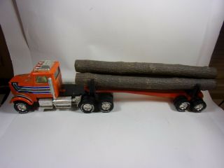Vintage Nylint Timber Transport Logging Truck W/lite Wear Grill Loose /broke