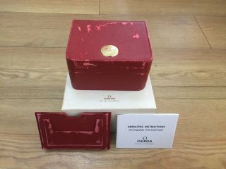 Vintage Omega Watch Box With The Gold Omega Emblem