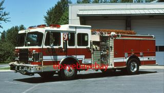 Fire Apparatus Slide,  Engine 9,  Bellevue / Wa,  1994 Spartan / H & W