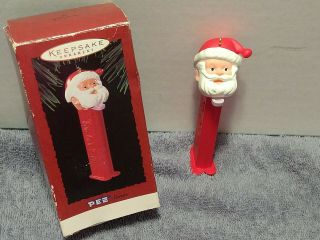 Hallmark 1995 Pez Candy Dispenser Santa Keepsake Christmas Ornament