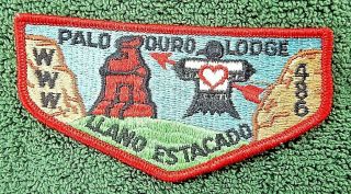 Boy Scouts Oa Palo Duro Lodge 486 S - 5b Red Birder Patch,