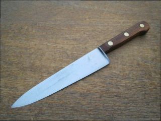 Vintage Lamson Hand - Forged Carbon Steel Chef Knife W/razor Sharp 8.  25 " Blade
