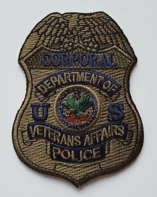 Us Department Of Veterans Affairs Police Corporal Subdued Patch,