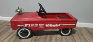Vintage Murray Fire Chief Car No.  503 Pedal Car Steel Construction