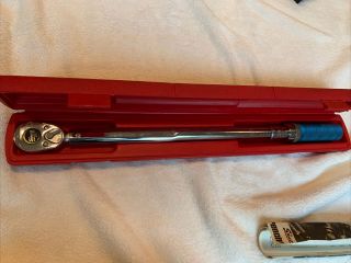 Snap On Vintage Click Type Torque Wrench 1/2 " Drive,  30 - 200 Ft/lbs Qjr3200a