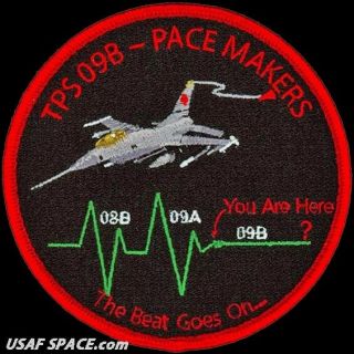 Usaf Test Pilot School Class - The Beat Goes On - Edwards Afb,  Ca - Patch
