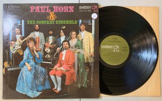 Paul Horn & The Concert Ensemble Lp Ovation 1970 Jazz Rock Psych Vg,