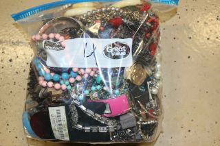 Mixed Jewelry Vtg - Now Craft Wear Harvest Salvage Resale 1 Gallon Bag Full @4lbs
