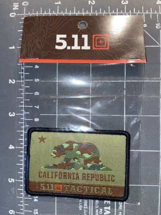 5.  11 Tactical Always Be Ready California Camo Ca State Bear Flag Patch 81391 Abr