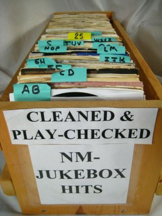 Jukebox Nm - 45 Rpm Vinyl Records Pop 70s/80s Rock You Select Cleaned & Plays.
