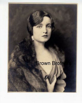 Vintage 1920s Hollywood Alice Joyce " Passionate Adventurer " Oversized Dbw Photo