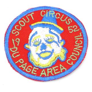 Vintage 1952 Boy Scout Area Council Scout Circus Patch Bsa Clown