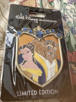 Disney Wdi Pins Princess Couples Crest Belle & Beast Beauty & Beast Le250 Pin