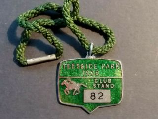 Vintage Horse Racing Badge - Teeside Park - 1970 Annual Member