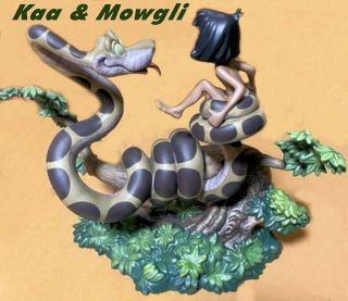 Wdcc Disney Villains Jungle Book Kaa & Mowgli " Trust In Me " Members - Only