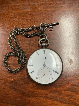 Antique Pocket Watch Arnold Adams & Co 15 Jewels Key Rare Time Piece