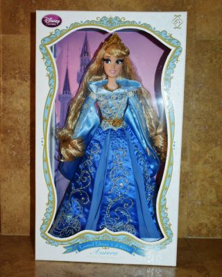 67 Disney Limited Edition 17 " Blue Dress Princess Aurora Sleeping Beauty Doll