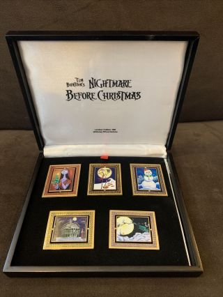 Disney Tim Burton Nightmare Before Christmas Le500 Set Of 5 Rare
