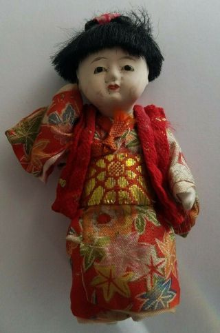 Antique Japanese 4.  5 " Doll Sitting Legs.