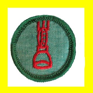 1960 - 62 Only,  Girl Scout Rare Badge Horse Woman Patch Stirrup Combine Ship